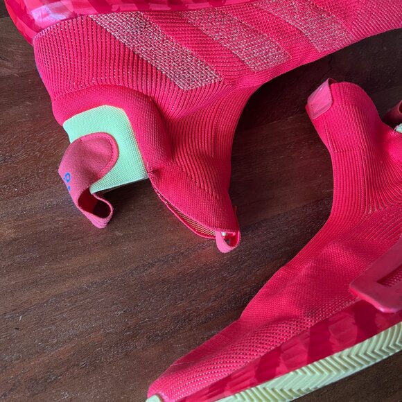 NEW Size 18 Mens Adidas N3XT L3V3L Pastel Art G27761 Knitted Basketball Sneakers - Picture 5 of 12